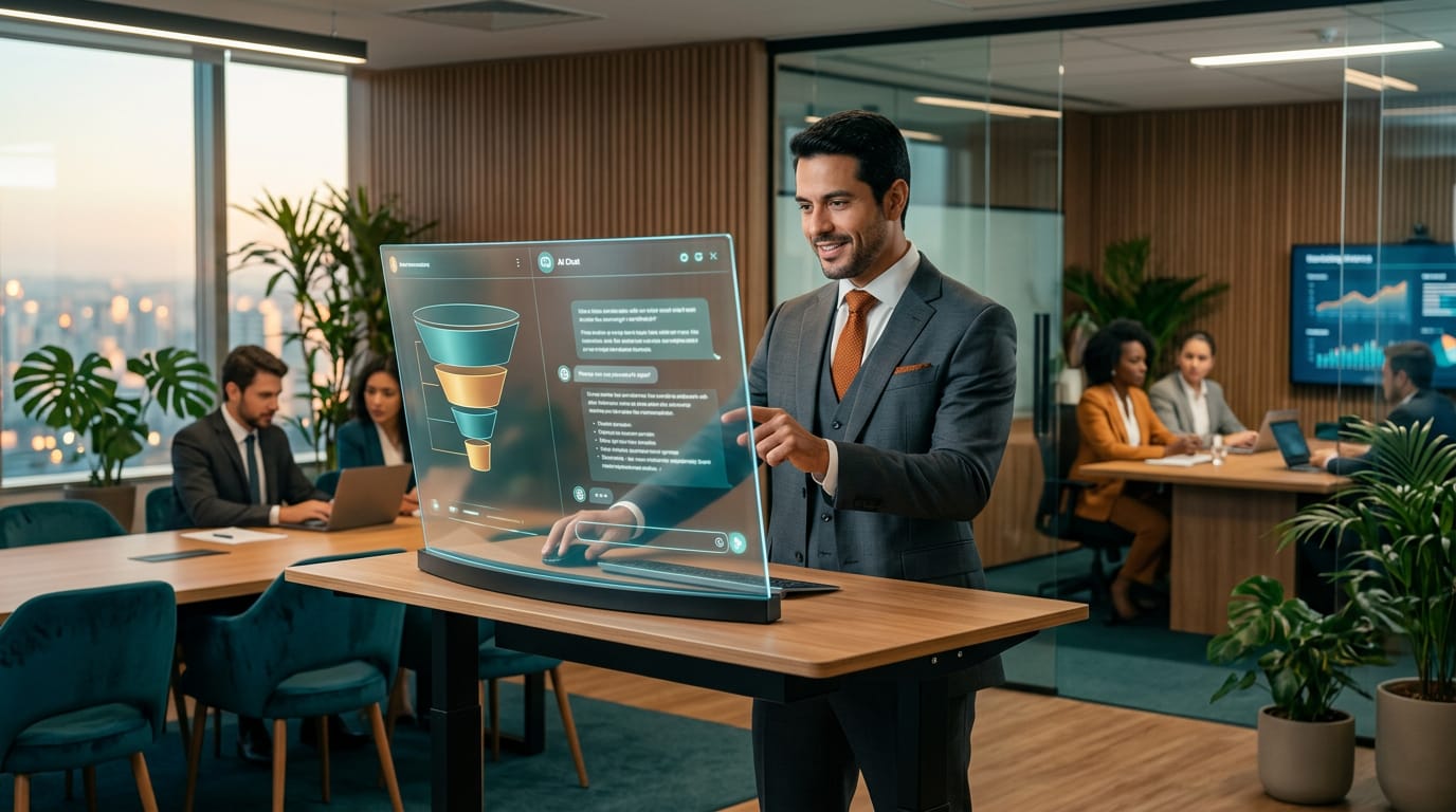 O funil que nasce dentro do ChatGPT: GEO para gerar leads