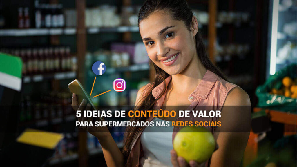 Super Mercados nas redes sociais.